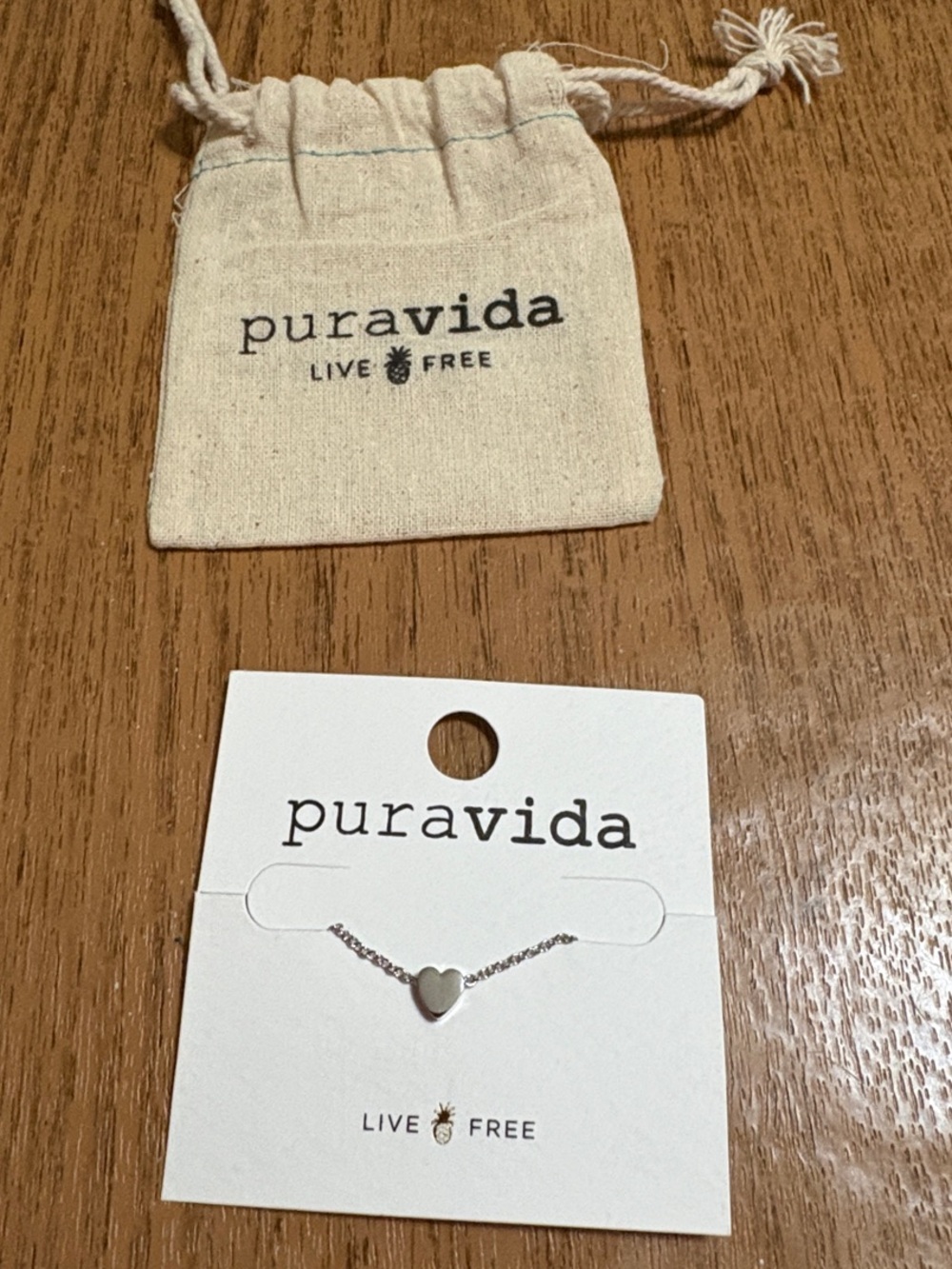 Pura Vida Silver Heart Pendant Necklace